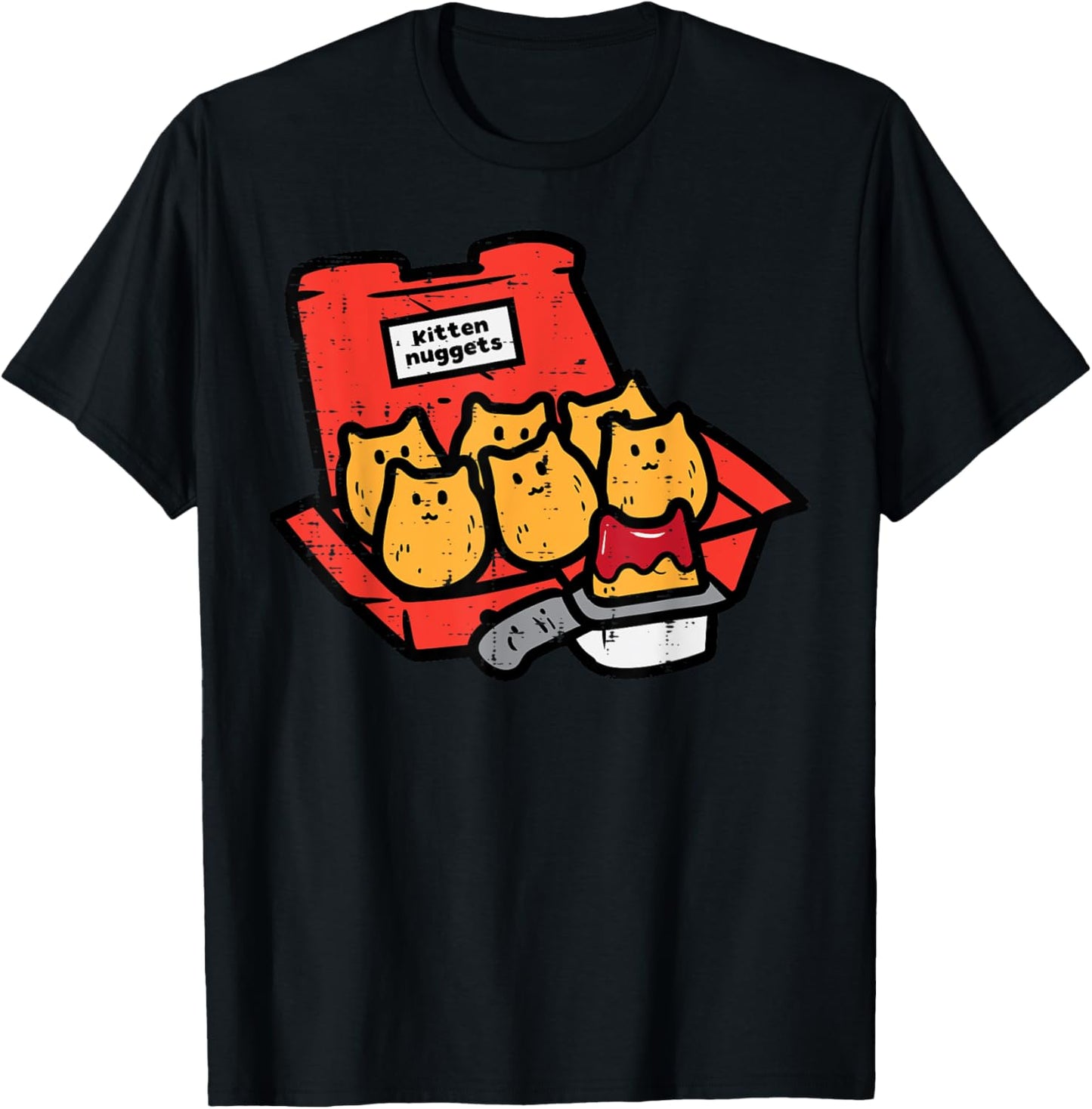 Kitten Nuggets Cute Fast Food Cat Food Lover Girls Boys Kids T-Shirt
