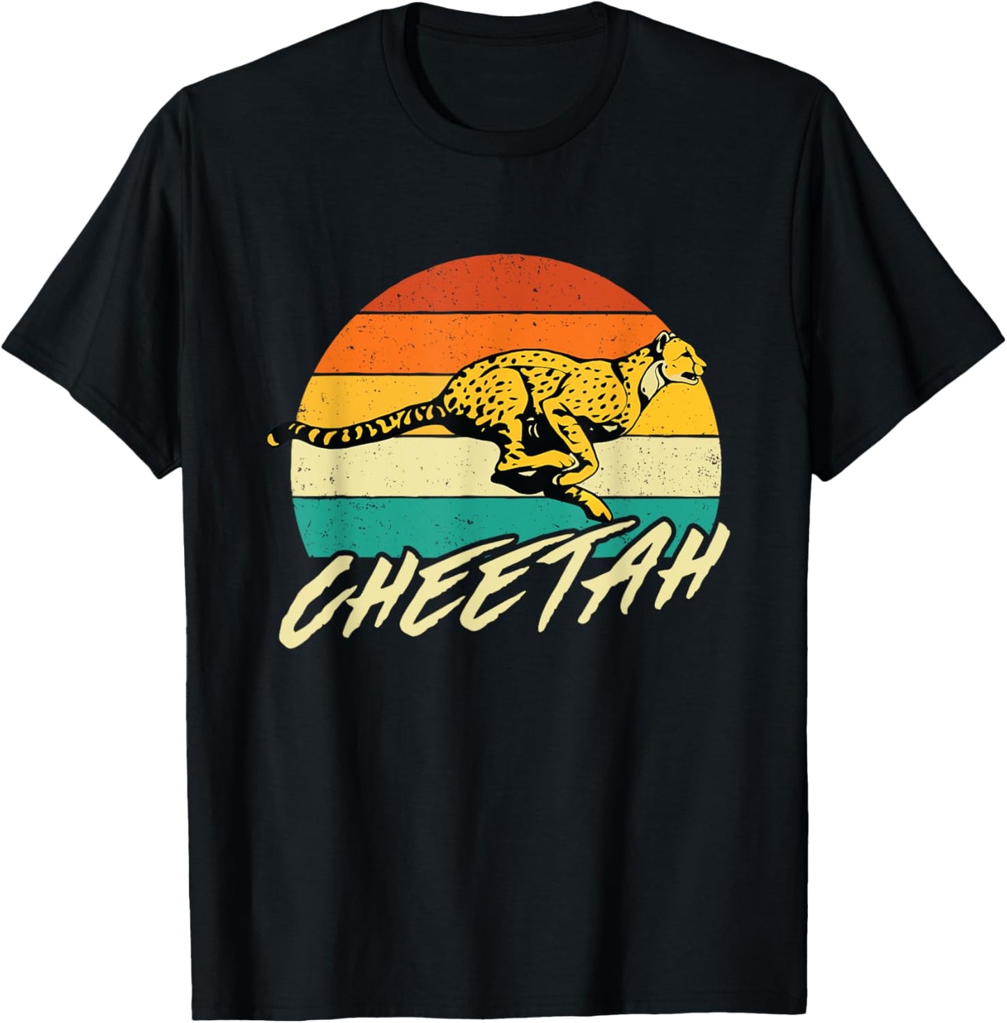 Cheetah Lover Retro Vintage Safari Zoo Animal Lover T-Shirt