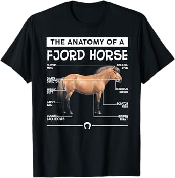 The Anatomy Of A Fjord Horse T-Shirt