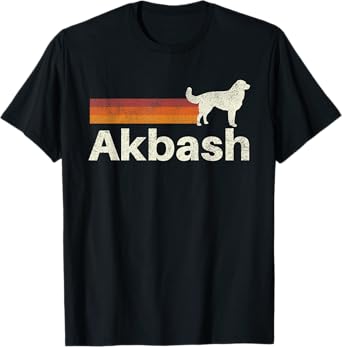 Vintage Akbash Retro Mom Dad Dog T-Shirt