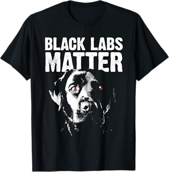Cool Labrador For Men Women Black Labs Matter Service Animal T-Shirt
