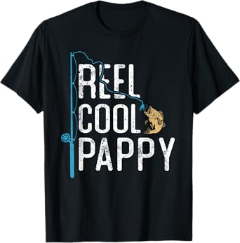 Reel Cool Pappy vintage funny fishing rod gifts for Pappy T-Shirt