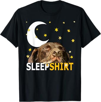 Chocolate Lab Dog Sleep Shirt Pyjama T-Shirt