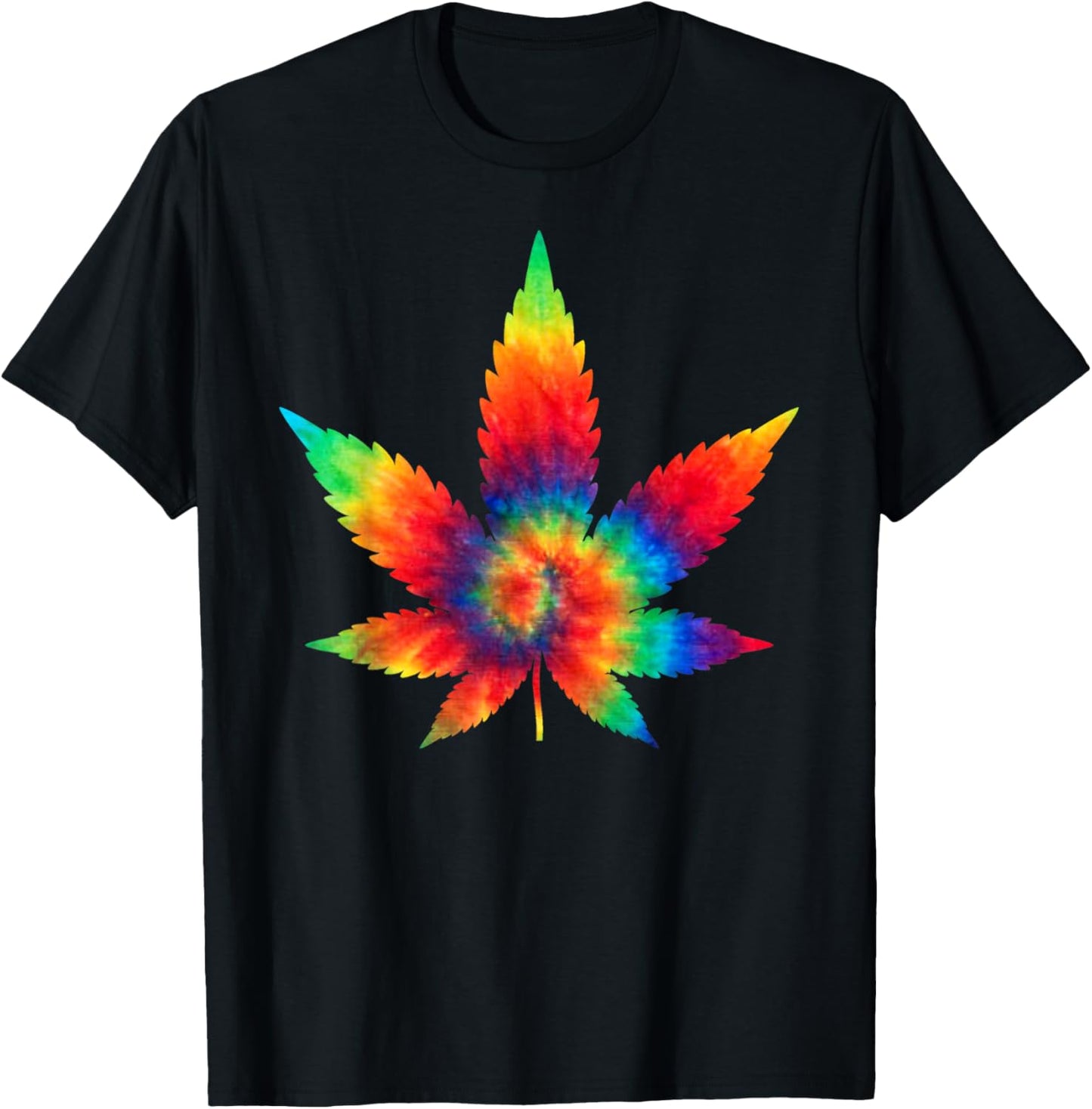 Cannabis T-Shirt - Weed Tie Dye Hippie Stoner Shirt Gift T-Shirt