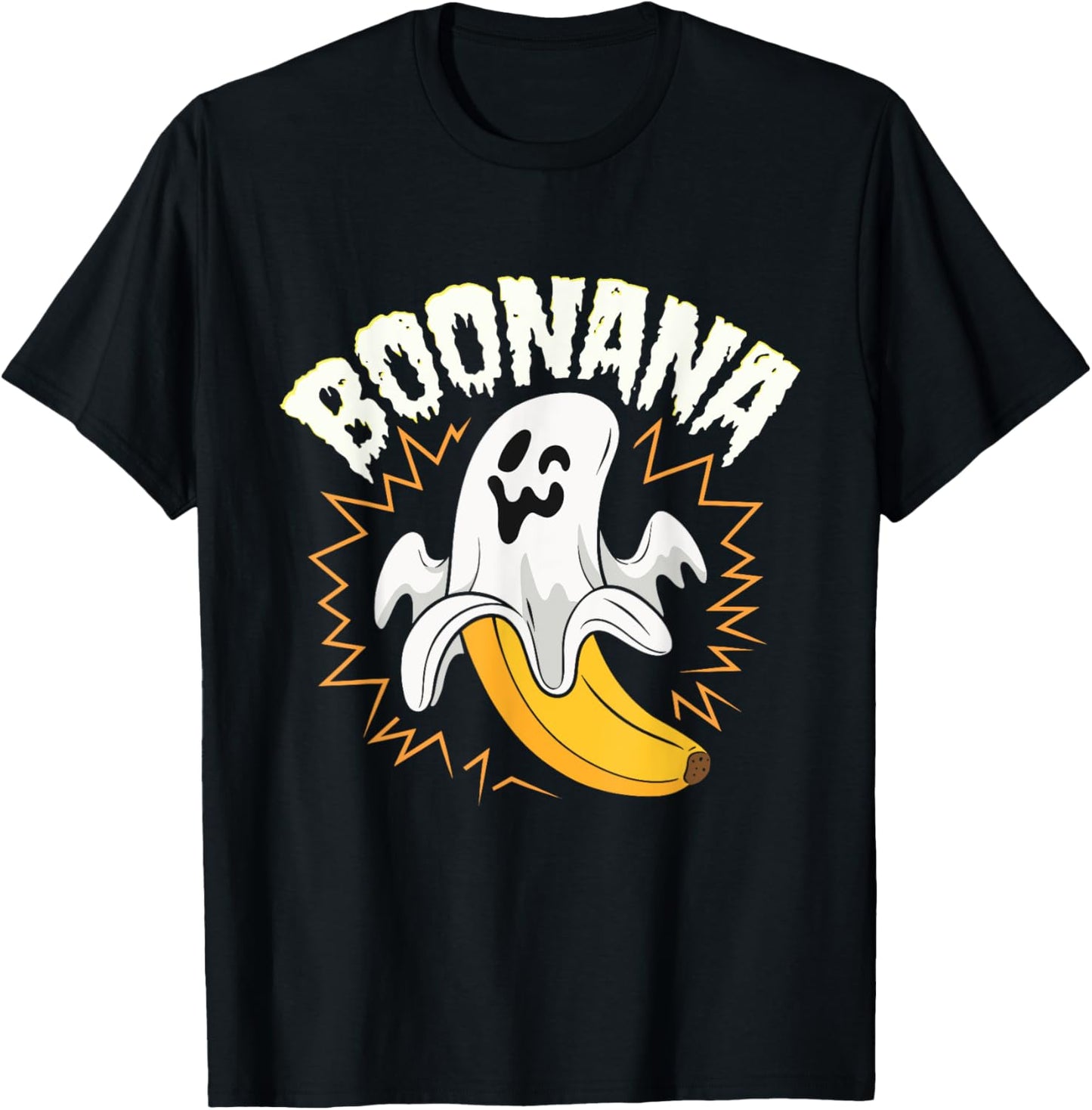 Boonana Cute Ghost Banana Halloween Costume Men Women Kids T-Shirt