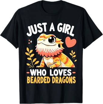 Girl Who Loves Bearded Dragons T-Shirt
