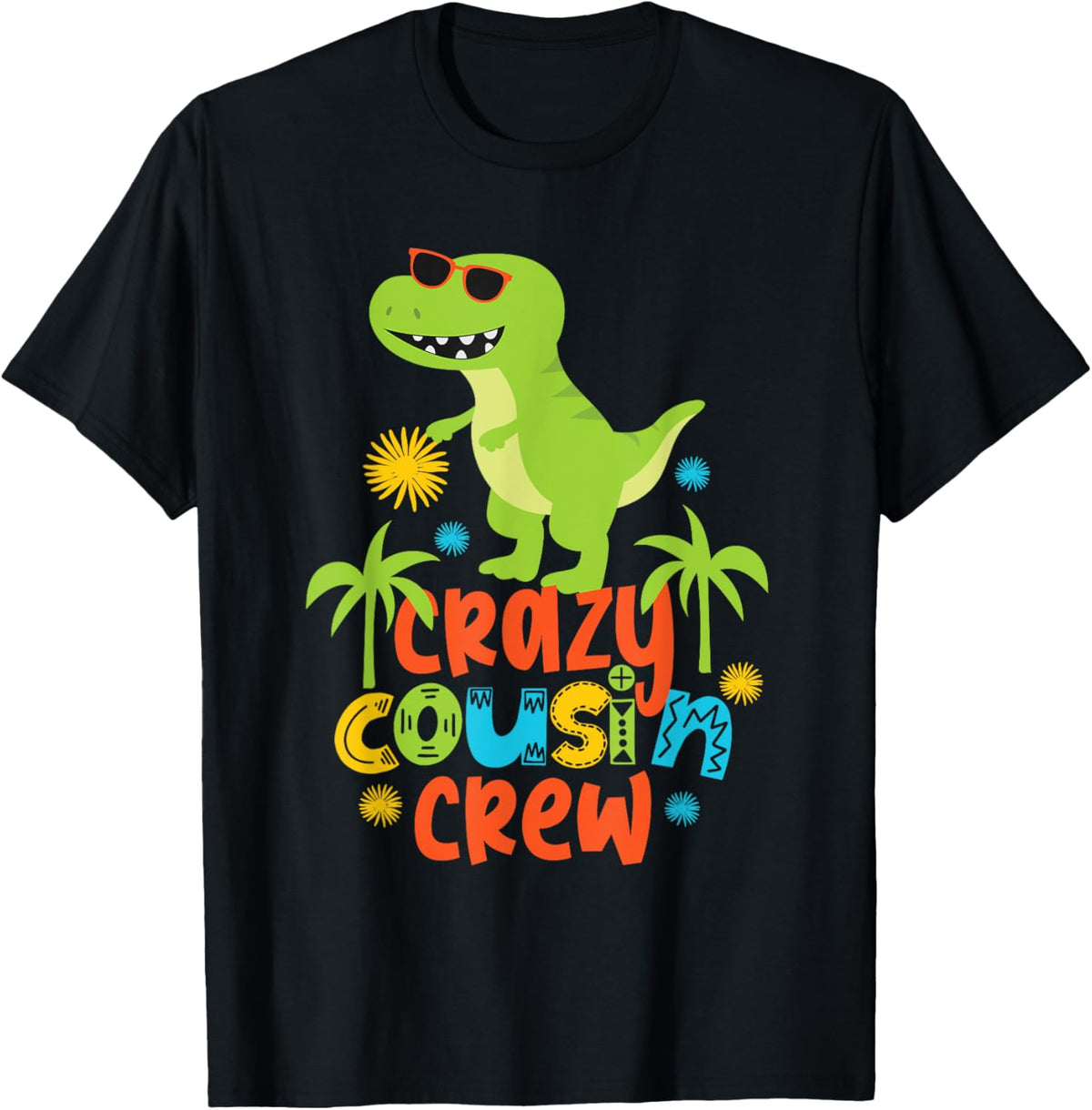 Crazy Cousin Crew Boys Dino Dinosaur Saurus Rex T-Shirt