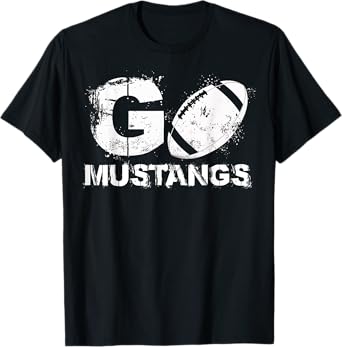 Football Go Mustangs T-Shirt