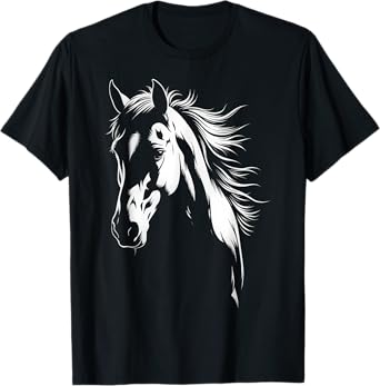 Vintage Western Horse Silhouette Horse Riding Lover T-Shirt