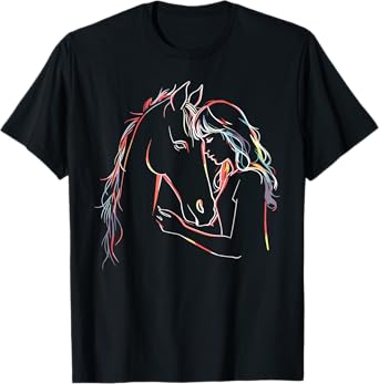 Horse Lover Horseback Riding Equestrian For Girls T-Shirt