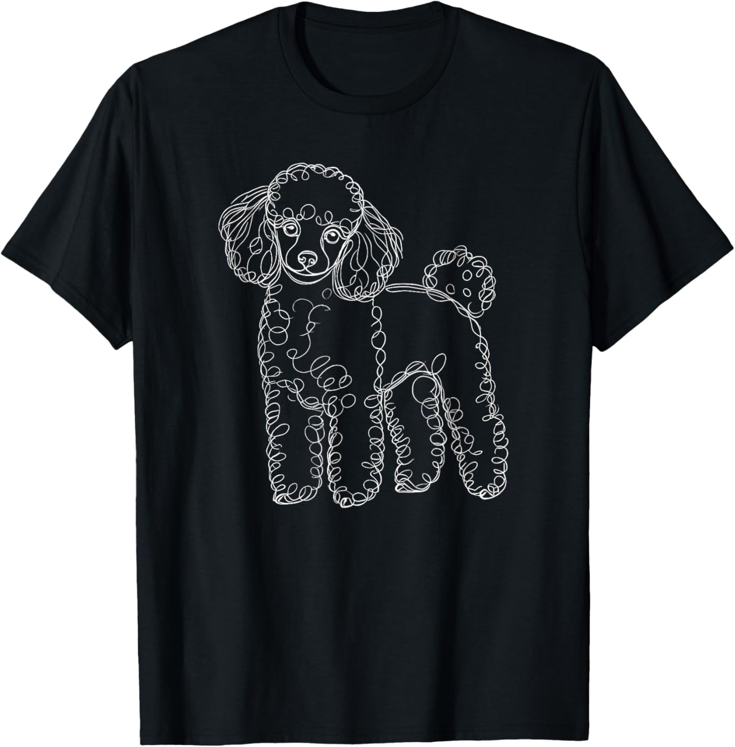 Line Art Toy Poodle Dog Toy Poodles T-Shirt