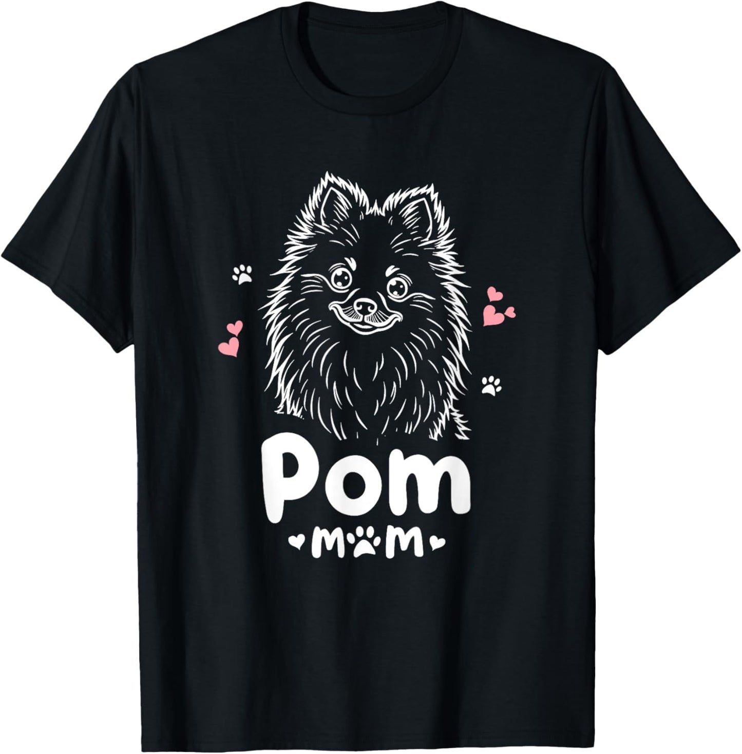 Pom Mom Pomeranian Dog T-Shirt