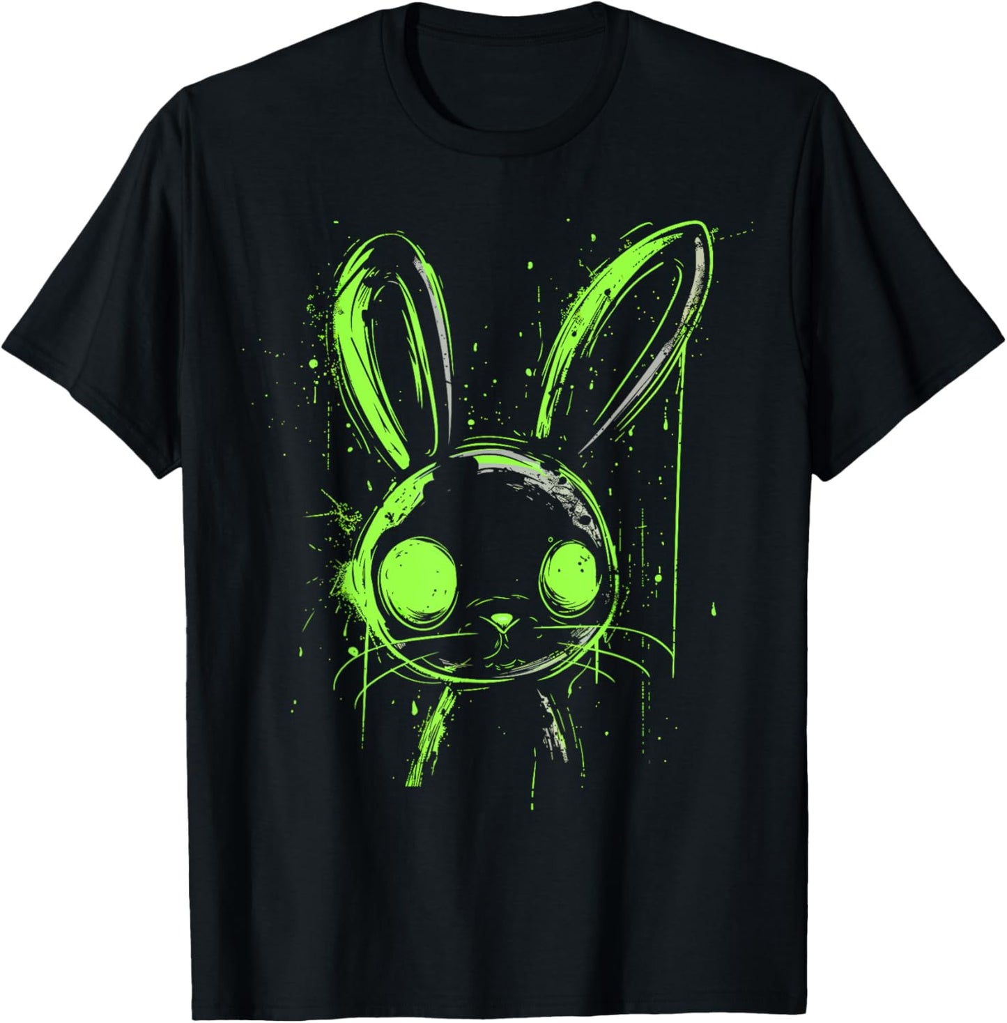 Pastel Goth Bunny Rabbit Green Creepy Cute Grunge Aesthetic T-Shirt