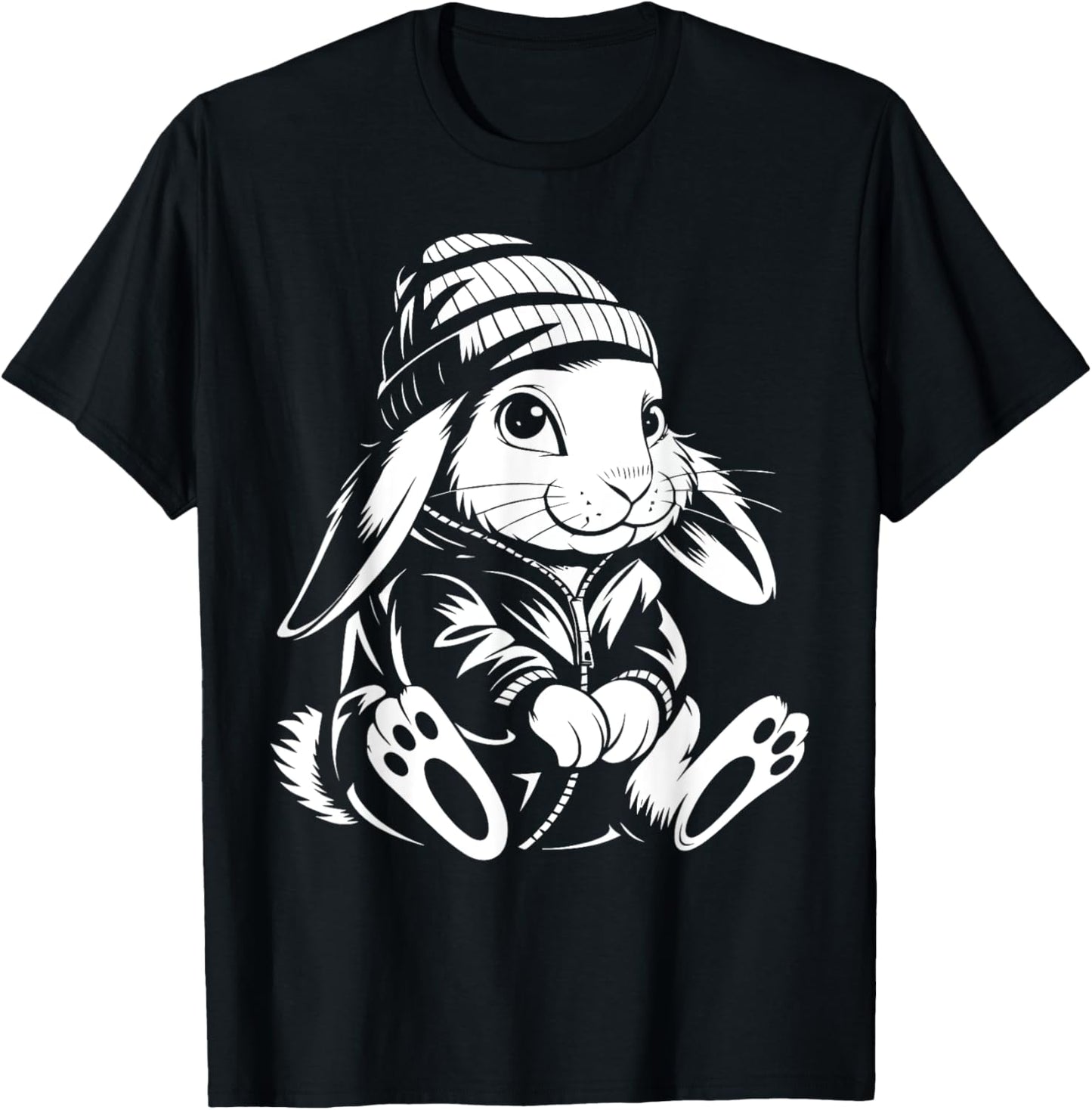 Thug Bunny Rabbit Gangster Rabbit Funny Bunny Lovers Design T-Shirt