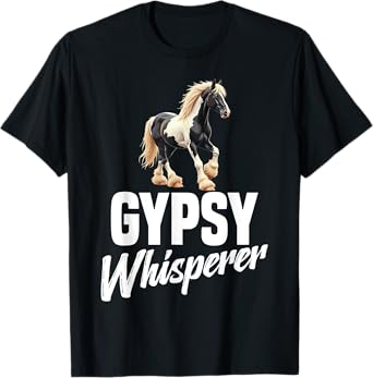 Horse Lover Riding Equestrian Yep I Talk Horse Gypsy Vanner T-Shirt
