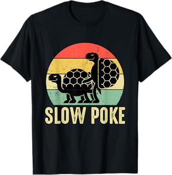 Vintage Slow Poke Gift for a Turtle Lovers T-Shirt