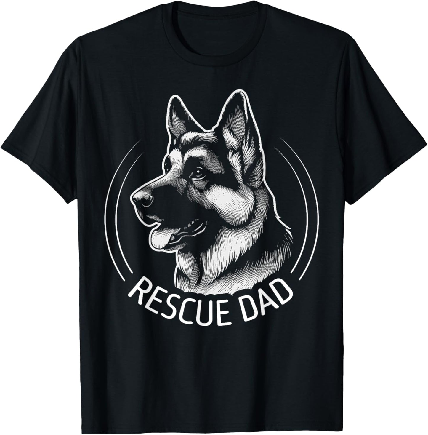 German Shepherd Rescue Dad Dog Lovers T-Shirt