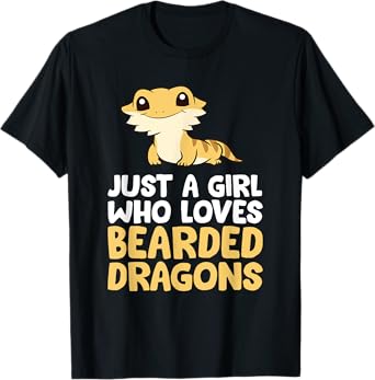 Just a Girl Who Loves Bearded Dragons T-Shirt