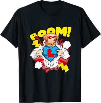 Labrador as Comic Super Hero Dog Men Women Kids T-Shirt