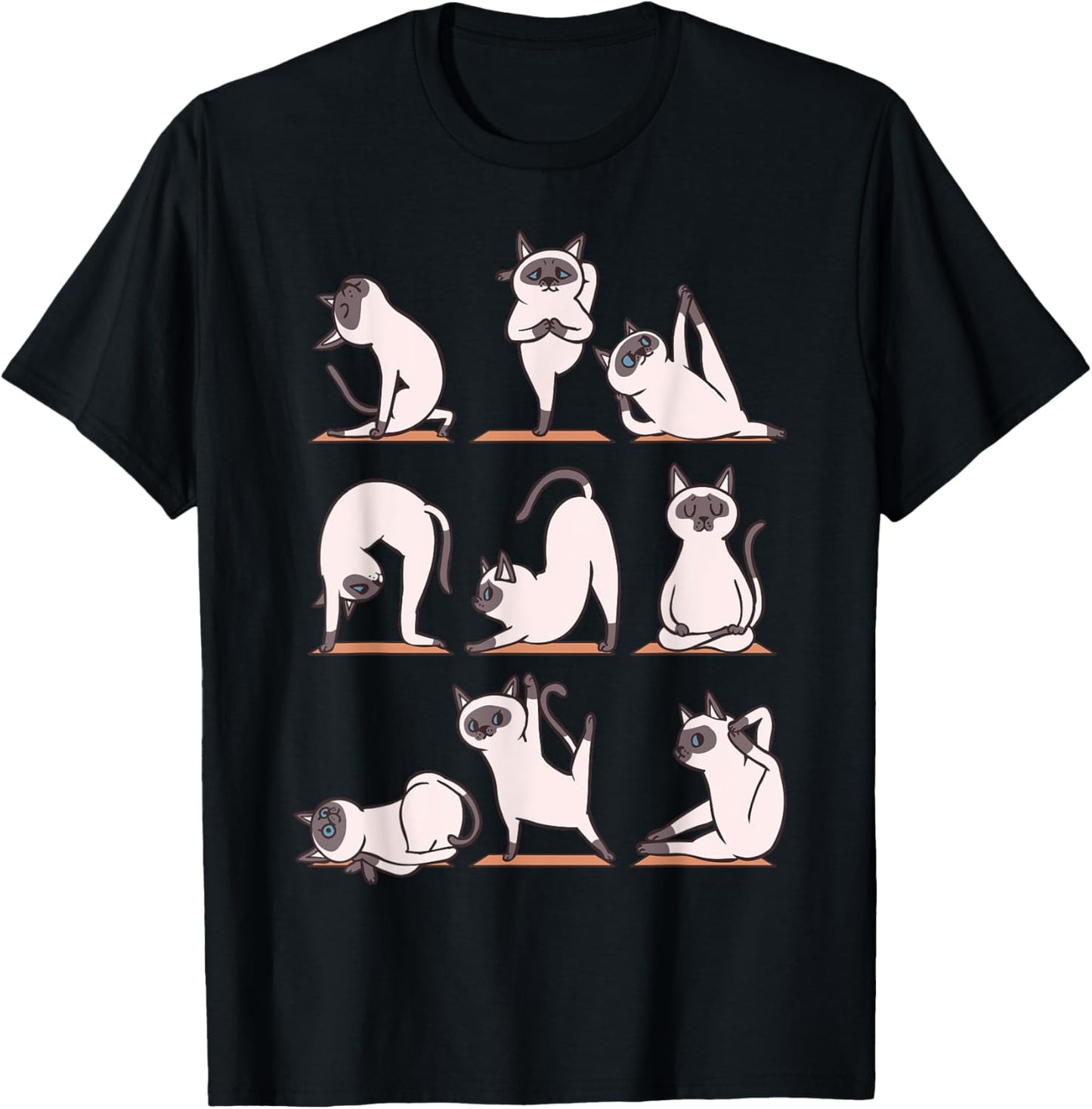 Siamese Cat Yoga T-Shirt