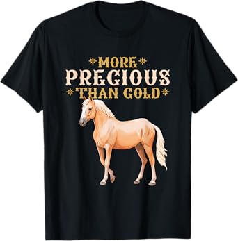 Palomino Horse Lover Owner Precious Men Women Kids T-Shirt