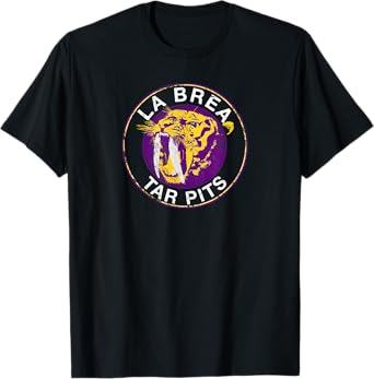 Saber-Tooth Tiger La Brea Tar Pits California T Shirt T-Shirt