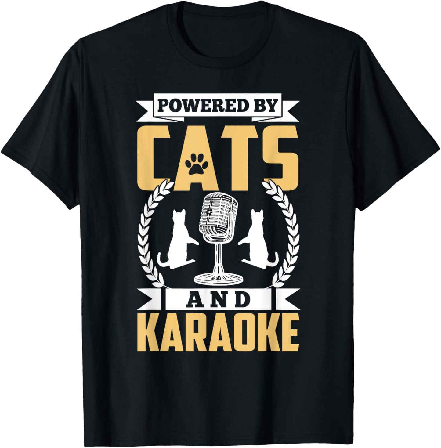 Karaoke Shirt Funny Cat Lover Karaoke Singer Karaoke Lover T-Shirt
