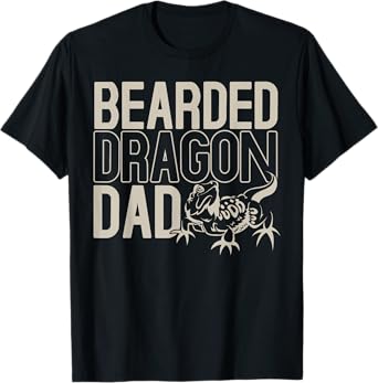 Pet Owner Dad Lizard Reptile Fathers Day Bearded Dragon T-Shirt