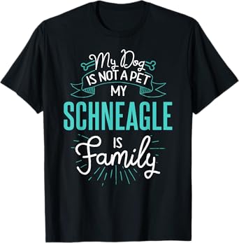 Cute Schneagle Shirt Family Dog Gift for Women Men T-Shirt