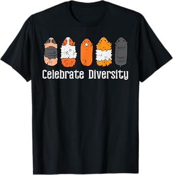 Guinea Pig Breeds Celebrate Diversity Cavy Men Women Kids T-Shirt