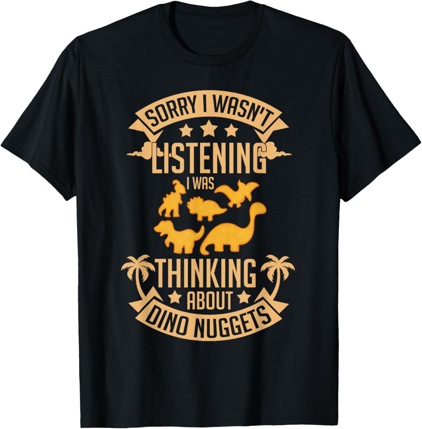 Dino Chicken Nugget Dinosaur Nugs Veggie Funny T-Shirt