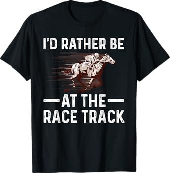 Cool Horse Racing For Men Women Race Jockey Derby Equestrian T-Shirt
