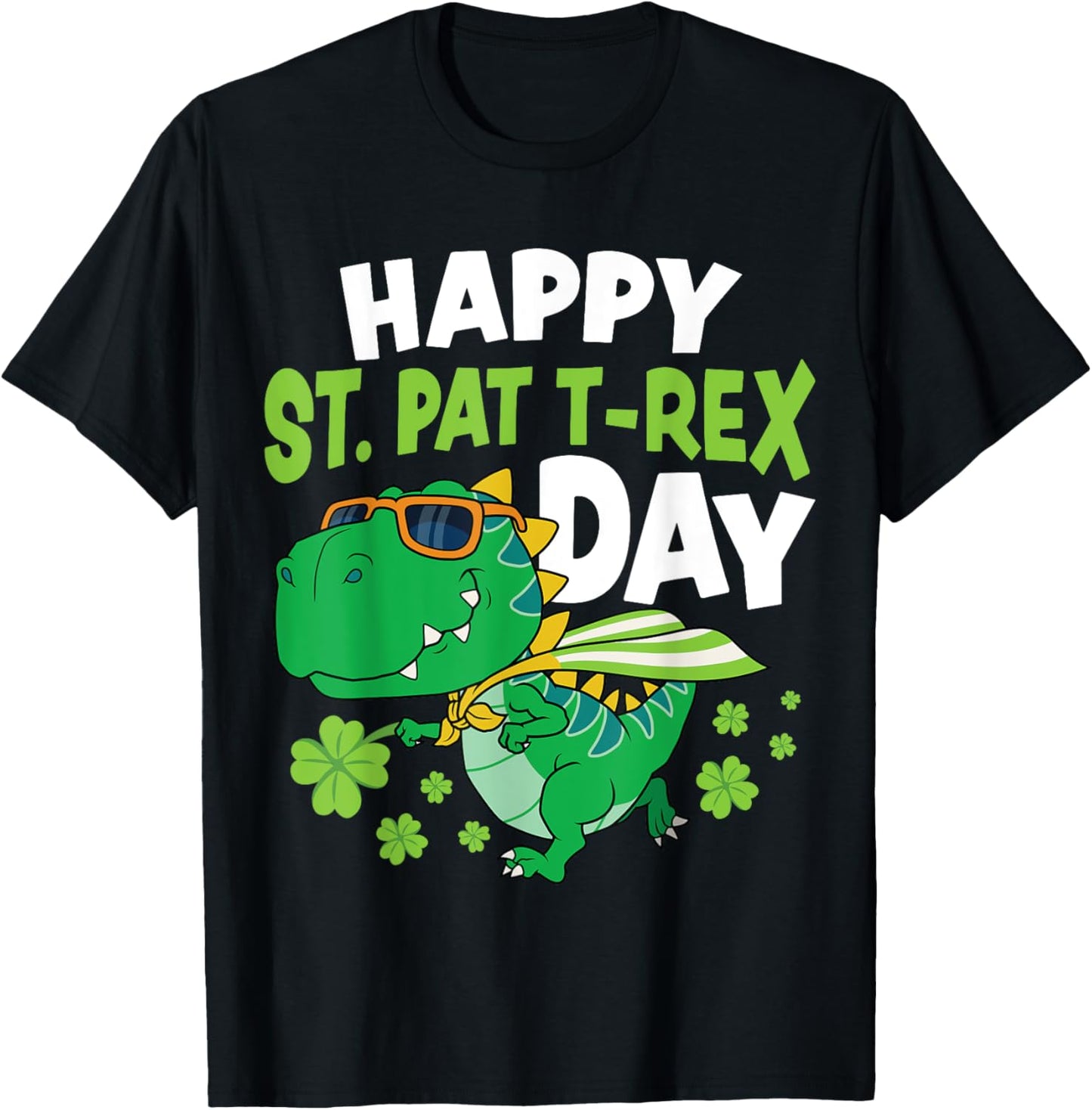 Happy St Pat TRex Day Dino St Patricks Dinosaur Boys Toddler T-Shirt