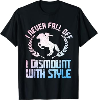Funny Horse Racing Art For Men Women Horse Lover Equestrian T-Shirt