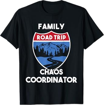 Matching Family Road Trip 2022 Chaos Coordinator T-Shirt