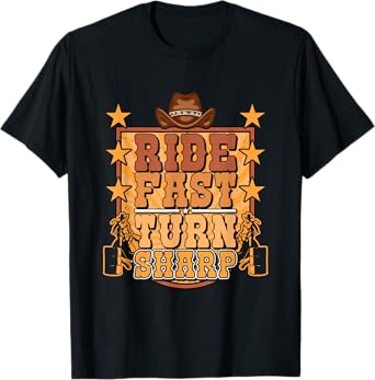 Cowgirl Barrel Racer Horse Rider Rodeo Funny Barrel Racing T-Shirt