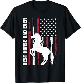 best horse dad ever Riding Cowboy Horseback Father's Day T-Shirt