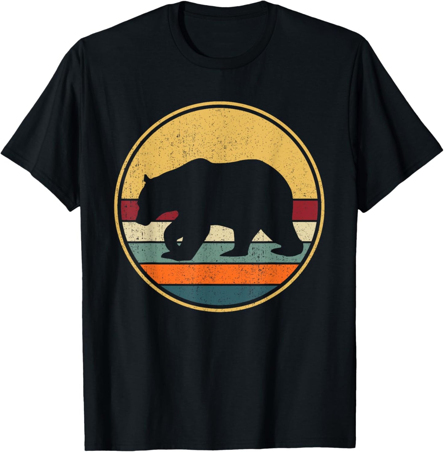 Retro Brown Bear - Vintage Grizzly Bear T-Shirt