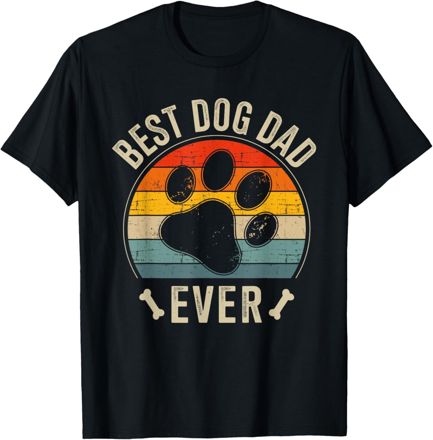 Best dog dad ever vintage for retro fathers day birthday T-Shirt