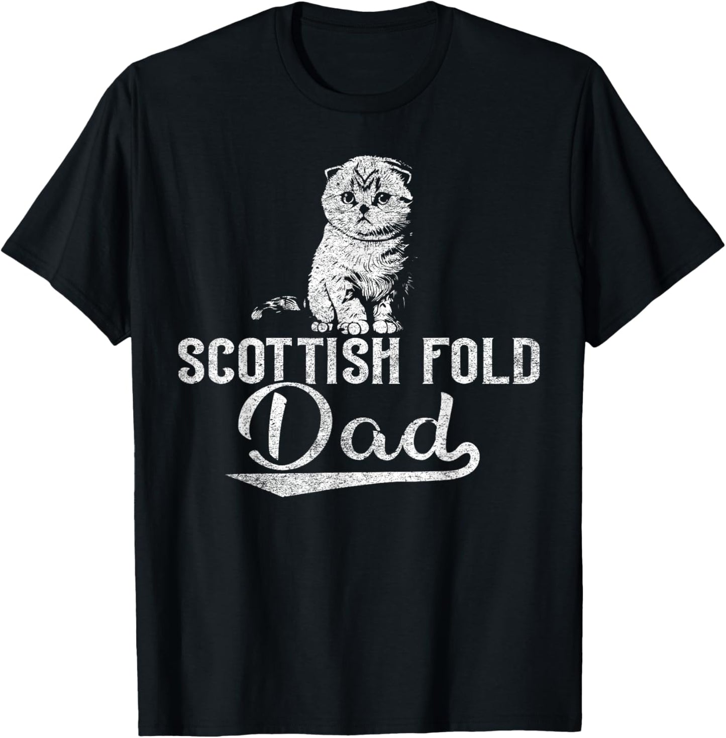 Cat Owner Dad - Scottish Fold Dad T-Shirt