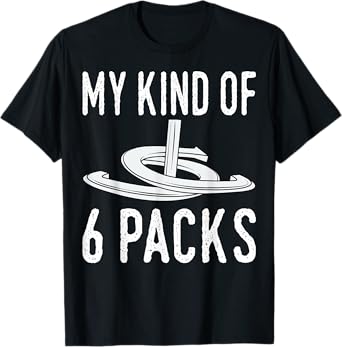 My Kind Of 6 Packs Horseshoe Pitching Horse Lover Ferrier T-Shirt