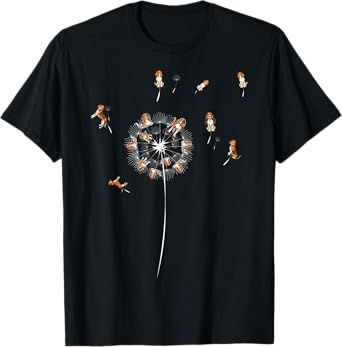 Dog Owner Animal Pet Owner Dog Lover Dandelion Funny Beagle Men Women Kids T-Shirt