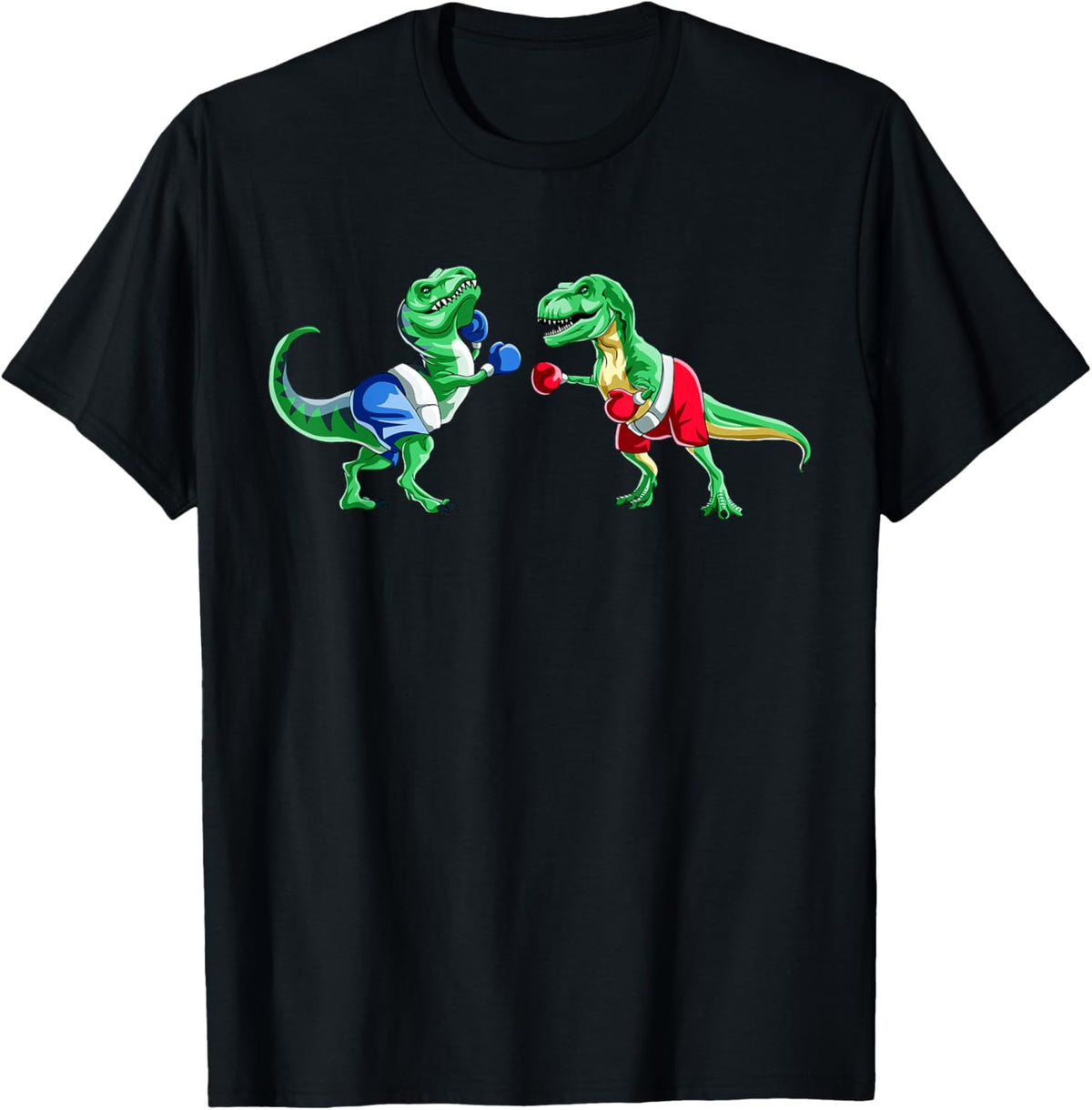 Kids Dinosaur Boxing T Rex T Shirt Gift Gloves Trunks T-Shirt