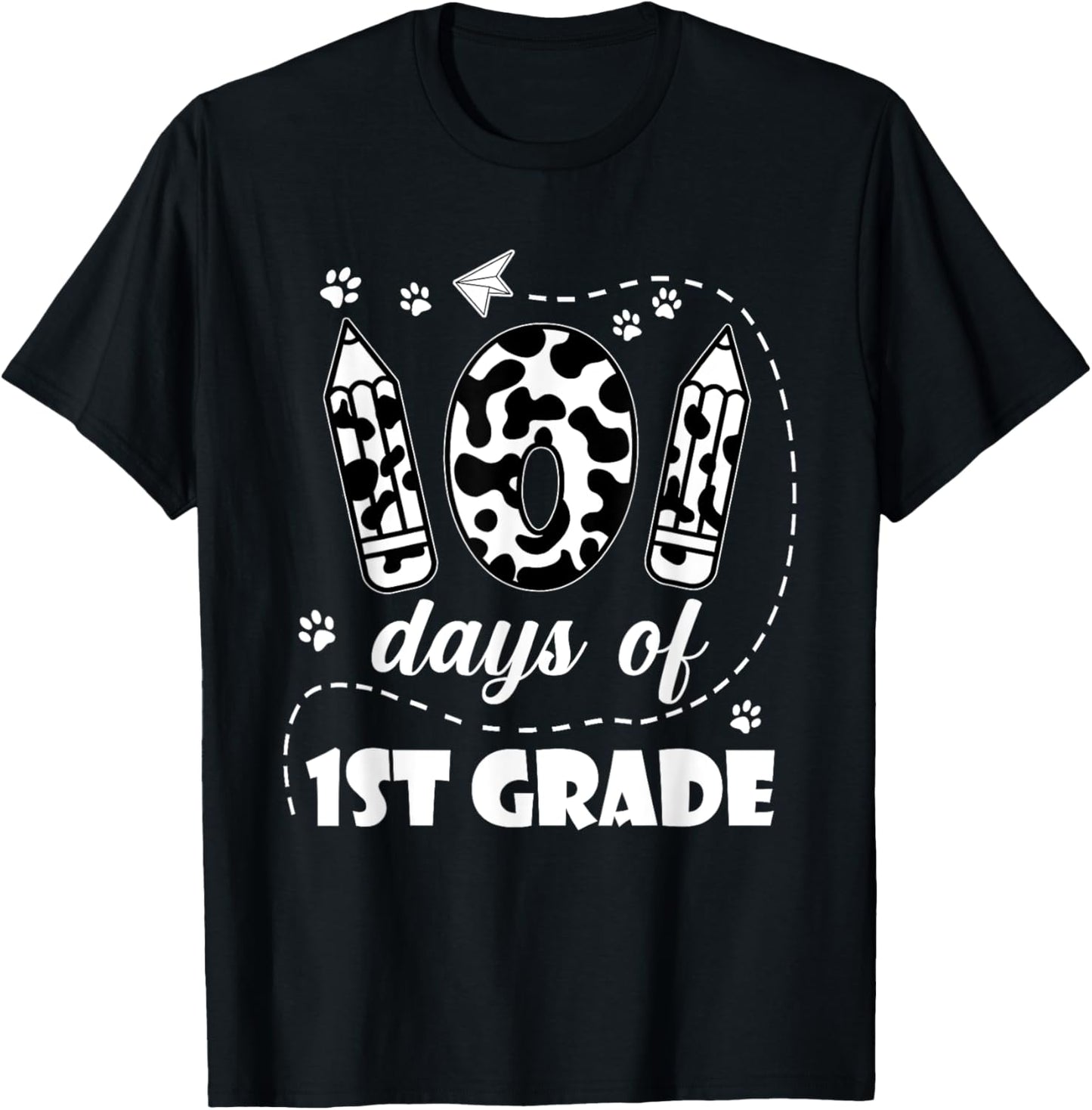 101 Days 1st Grade School 100th Day Dog 100 Days Students T-Shirt