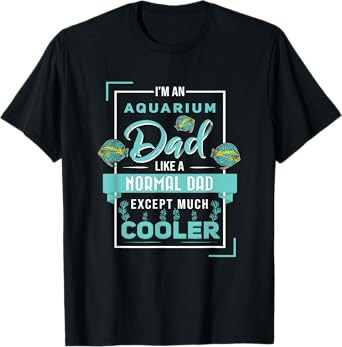 Aquarium Dad Discus Fish Aquarist Fish Breeder T-Shirt