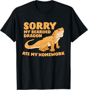 Bearded Dragon School My Bearded Dragon Ate My Homework T-Shirt