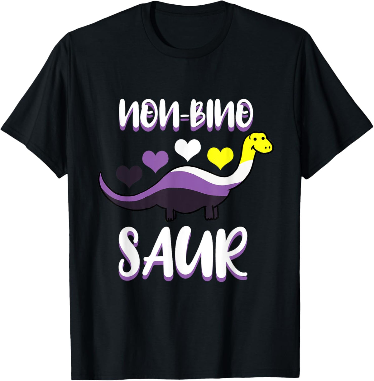 Non-Bino Saur Nonbinary Pride T-Shirt