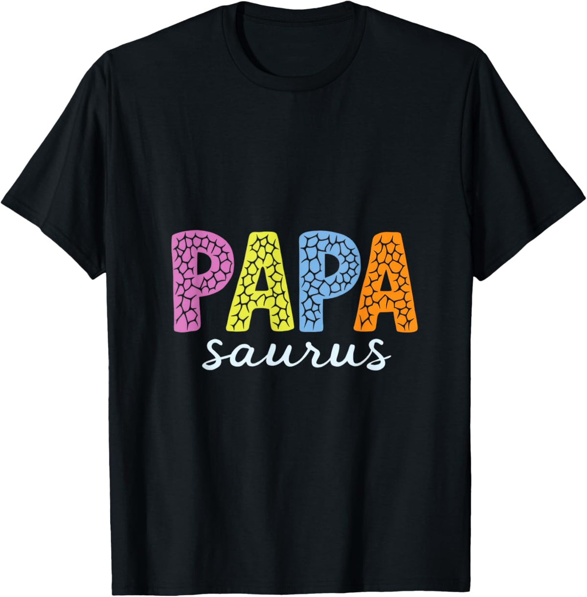 PAPA Saurus Dinosaur Dad T-Shirt
