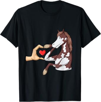 Horseback Rancher Horses Equestrian American Paint Horse T-Shirt