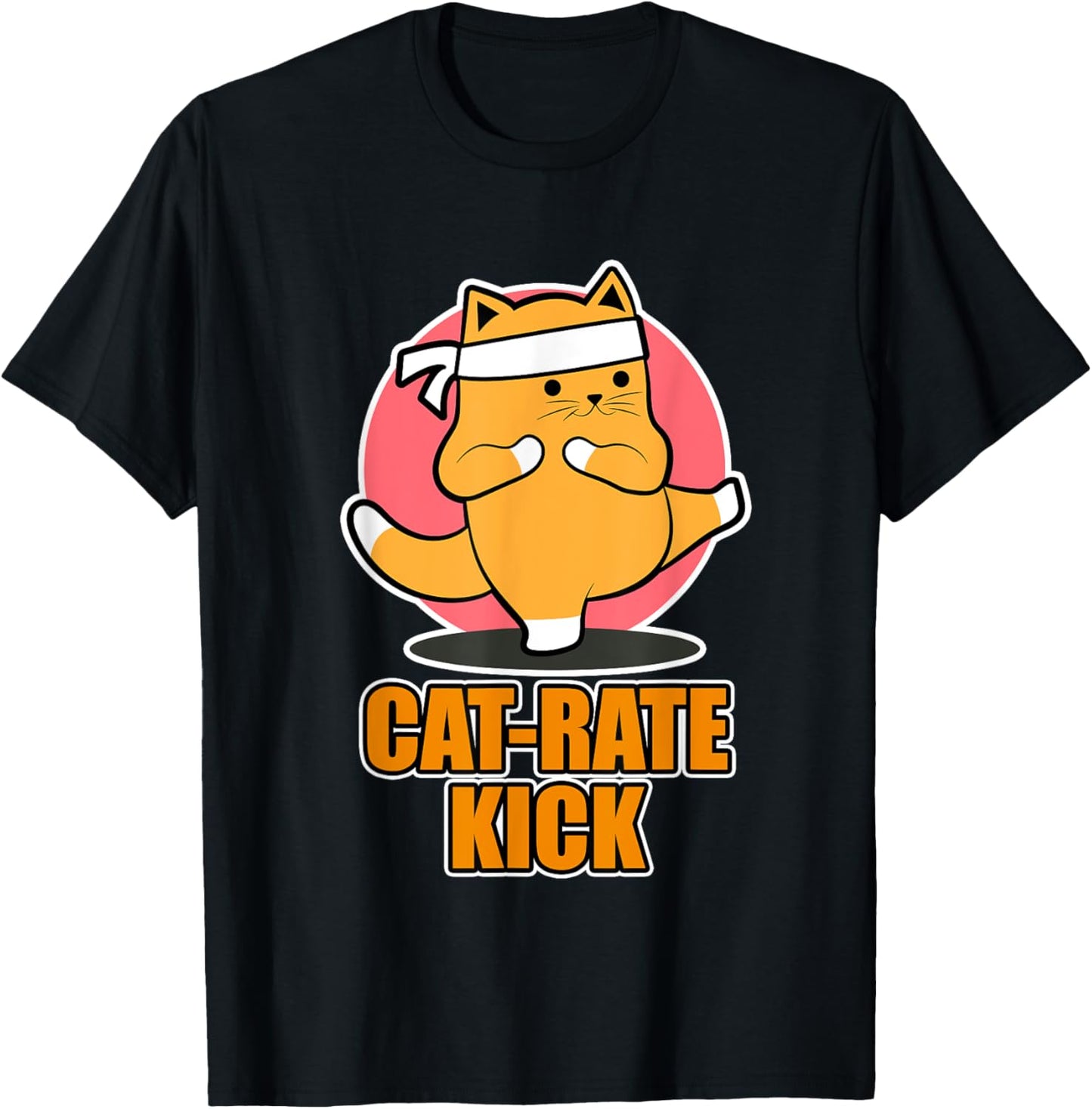 Karate cat design for sports fans - cat-rate kick T-Shirt